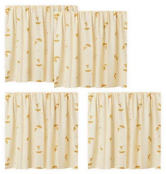 Hoppekids Ole Lukoie verho keskikorkealle sängylle - Keltainen