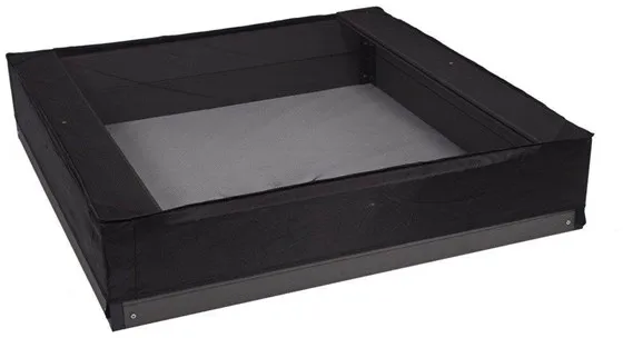 Nordic Play hiekkalaatikon verkko, 150 x 150 x 20 cm, musta