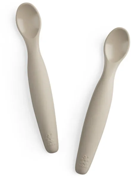 Silikonilusikkasetti, pitkä, Jetty Beige