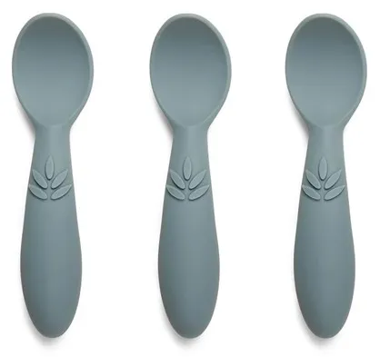 Nuuroo Ella silikonilusikka 3 kpl - Lyijy